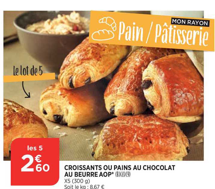 Croissants Ou Pains Au Chocolat Au Beurre Aop