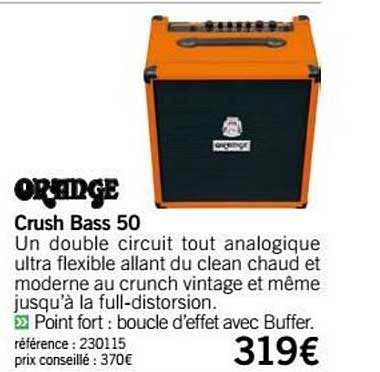 crush bass 50 orange