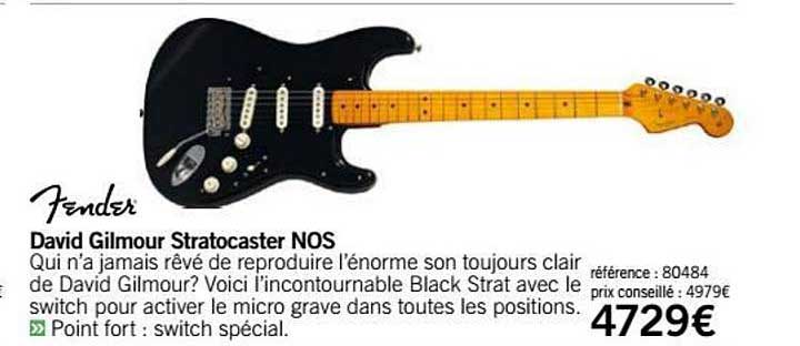 david gilmour stratocaster nos fender