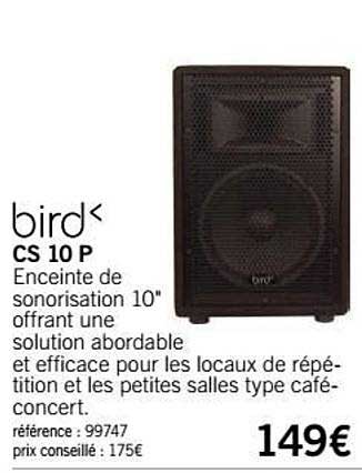 enceinte cs 10 p bird