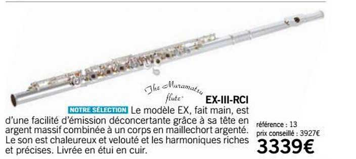 ex iii rci the muramatsu flute