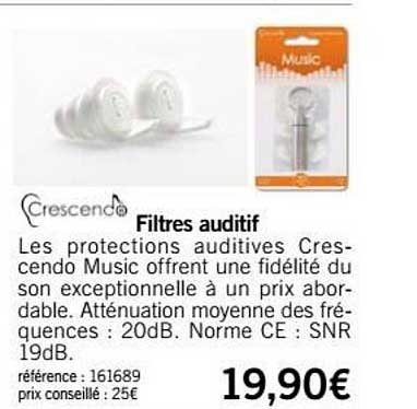 filtres auditif crescend
