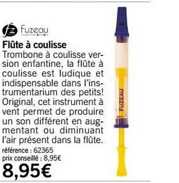 flûte à coulisse fuzeau