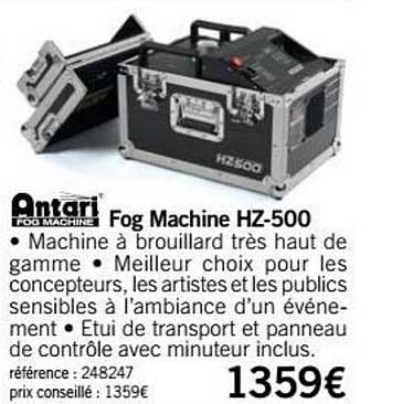 fog machine hz 500 antari
