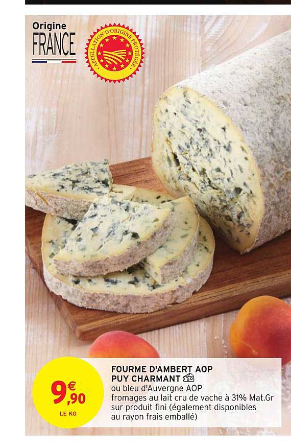 fourme d'ambert aop puy charmant