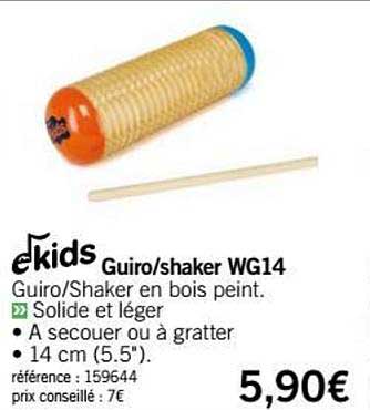 guiro shaker wg14 ekids