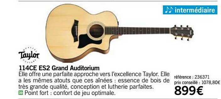 guitare 114ce es2 grand auditorium taylor