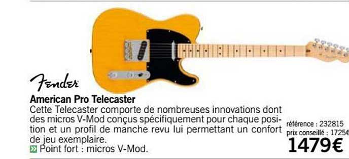 guitare american pro telecaster fender