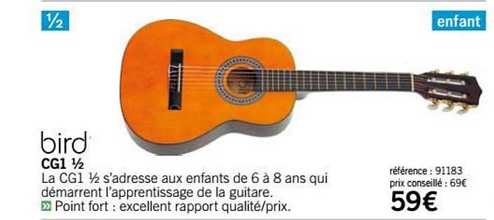 Guitare Cg1 1 2 Bird