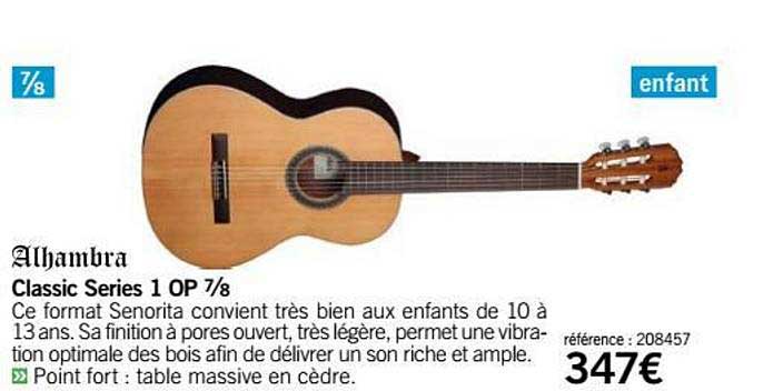 guitare classic series 1 op 7 8 alhambra