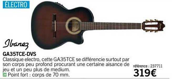 guitare ga35tce dvs ibanez