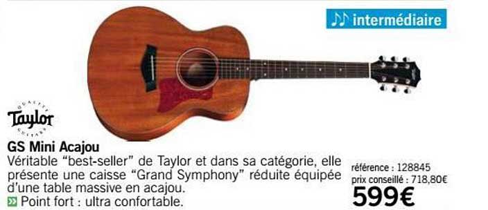 guitare gs mini acajou taylor