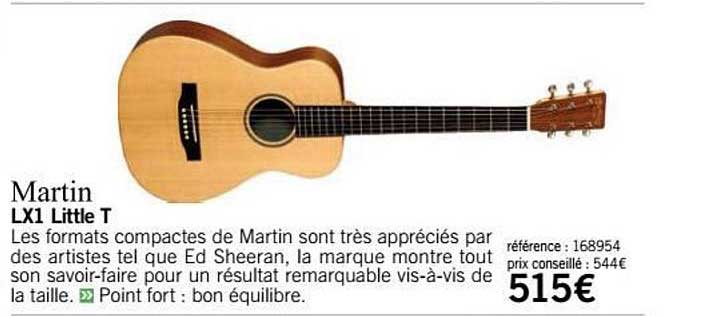 guitare lx1 little t martin