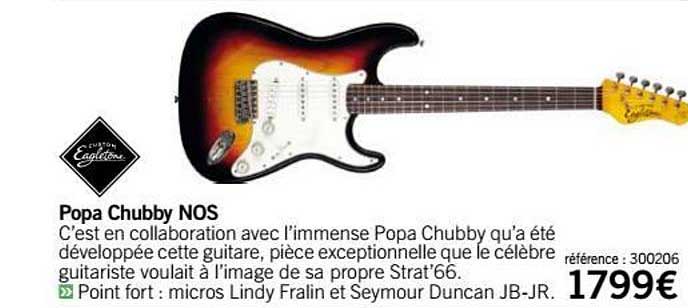 guitare popa chubby nos eagletone