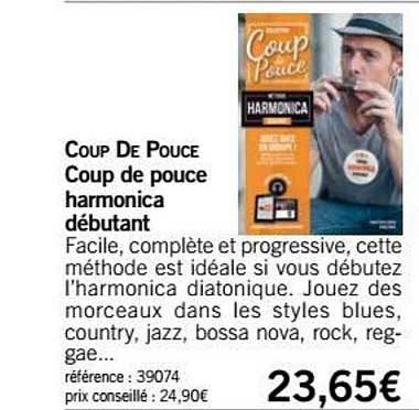 harmonica débutant coup de pouce