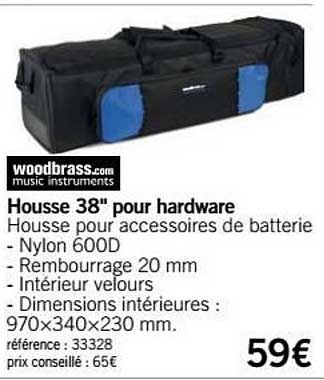 housse 38" pour hardware woodbrass