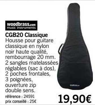 housse guitare cgb20 classique  woodbrass