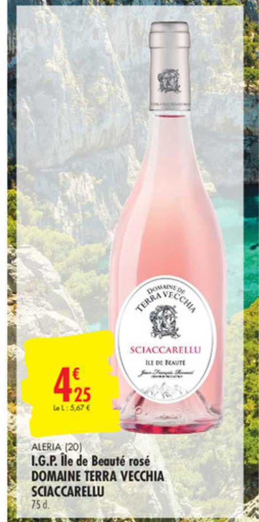 i.g.p. île de beauté rosé domaine terra vecchia sciaccarellu