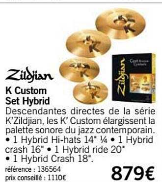 k custom set hybrid zildjian
