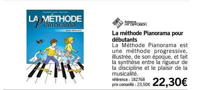 la méthode pianorama pour débutants