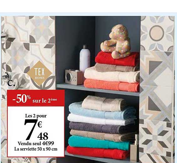 La Serviette 50 X 90 Cm