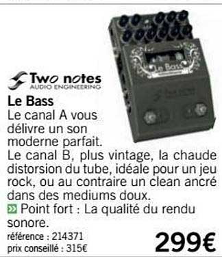 le bass two notes