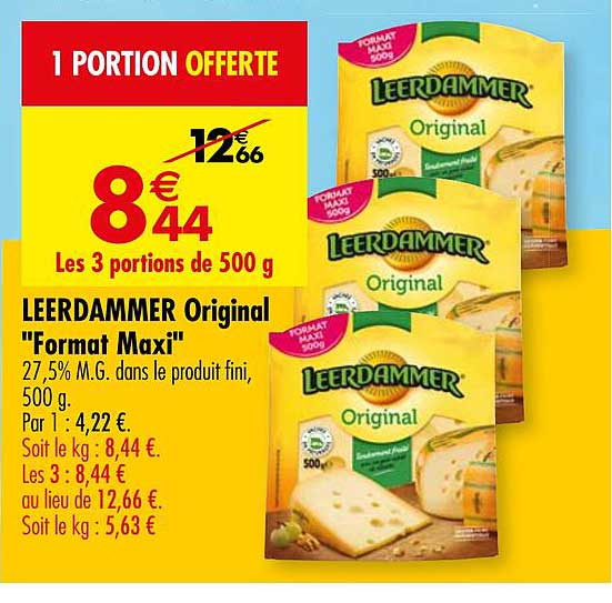 leerdammer original format maxi