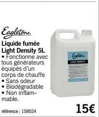 Liquide Fumée Light Density 5 L Eagletone