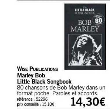 little black songbook marley bob wise publications