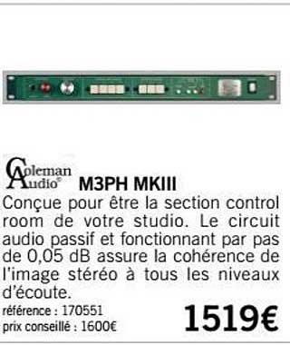 m3ph mkiii coleman audio