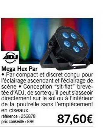 mega hex par adj