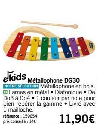 métallophone dg30 ekids