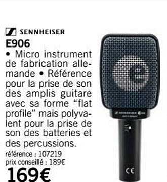 micro e906 sennheiser