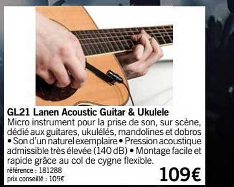 micro gl21 lanen acoustic guitar & ukulele