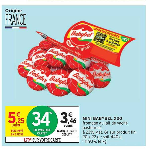 mini babybel x20