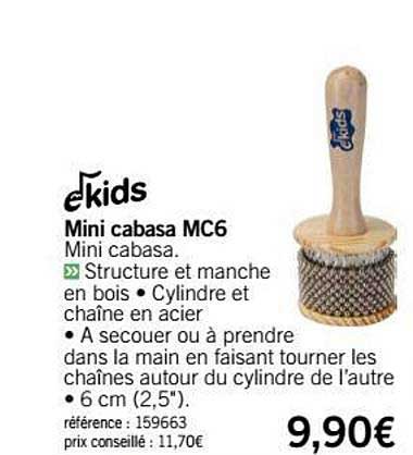 mini cabasa mc6 ekids