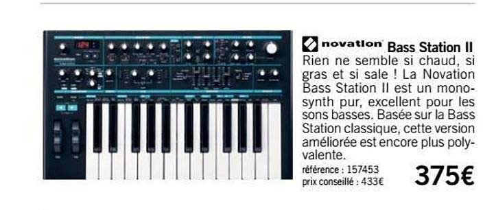 monosynth bass station ii novation