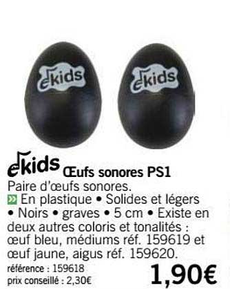 œufs sonores ps1 ekids
