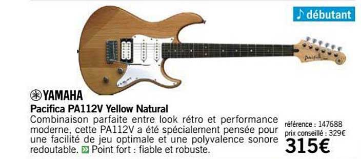 pacifica pa112v yellow natural yamaha