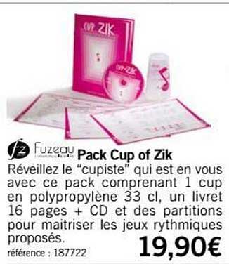 Pack Cup Of Zik Fuzeau