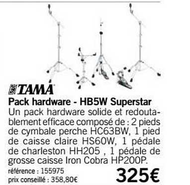 pack hardware hb5w superstar tama