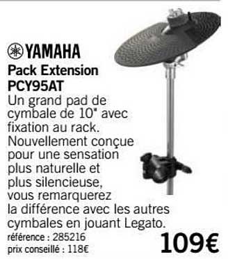 pad cymbale pack extension pcy95at yamaha
