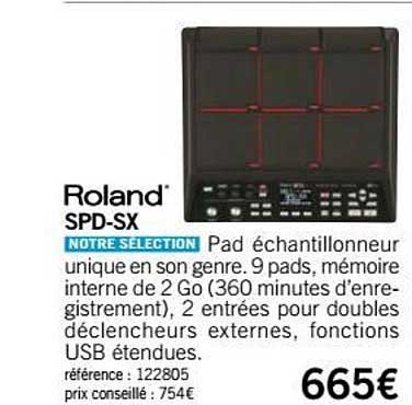 pad échantillonneur spd sx roland