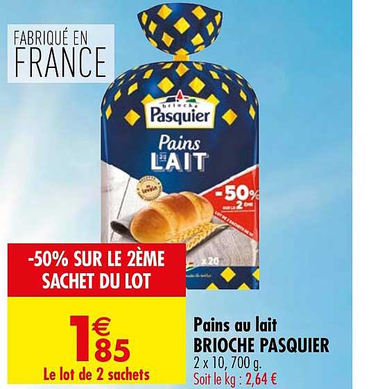 Pains Au Lait Brioche Pasquier