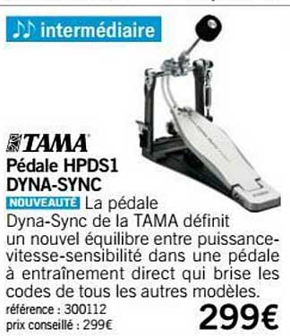 pédale caisse hpds1 dyna sync tama