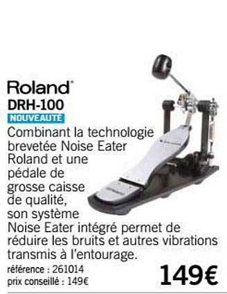 pédale grosse caisse drh 100 roland