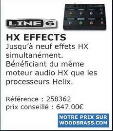 pédalier hx effects line6