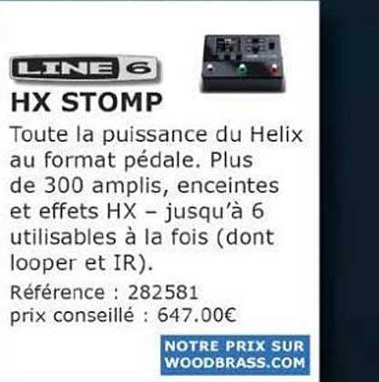 pédalier hx stomp line6