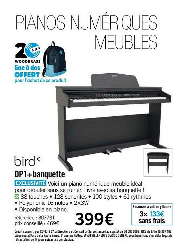 piano dp1 + banquette bird