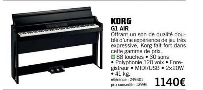 piano g1 air korg